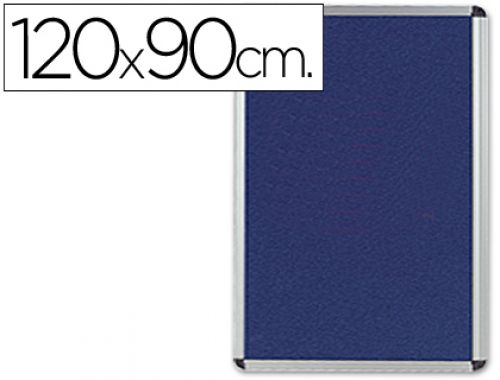 Vitrina de anuncios q-connect mural grande feltro azul 120 x 90 cm , Q-connect , 43347 , 5705831010772